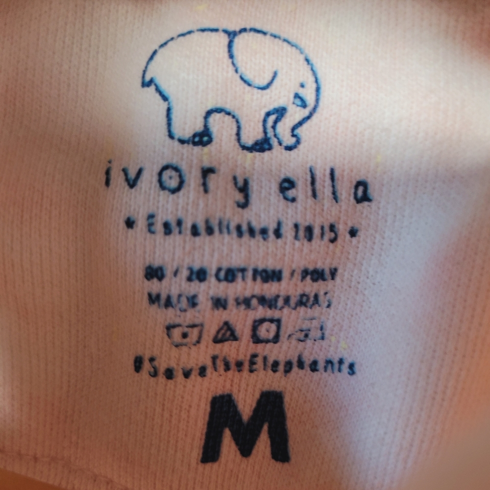 Ivory Ella Sweatshirt Hoodie Womens Size Medium Pink Tie Dye Colorful - Picture 6 of 9